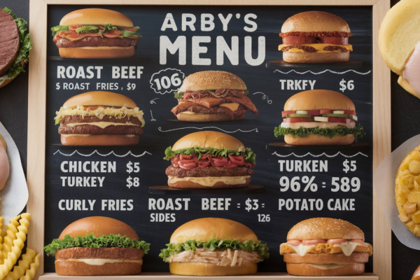 arby's menu with prices