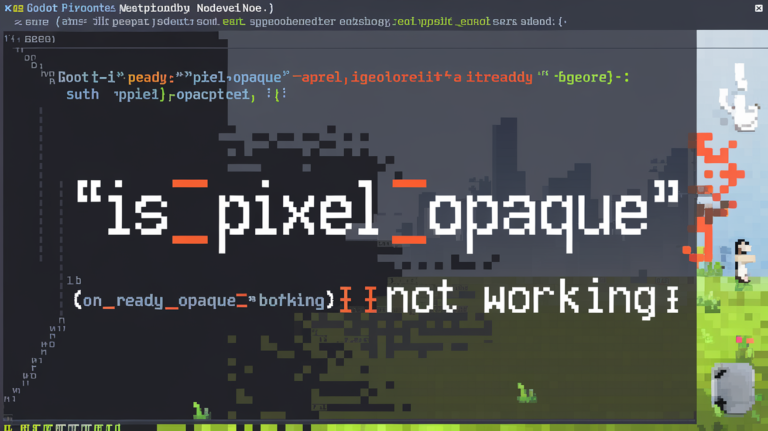 Troubleshooting Godot Is_Pixel_Opaque Not Working​: A Comprehensive Guide