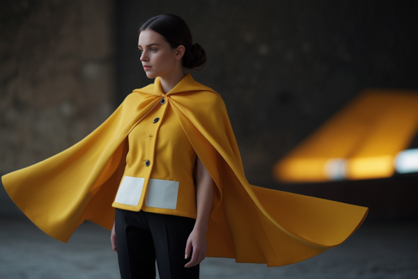 yellow 2d cape front view